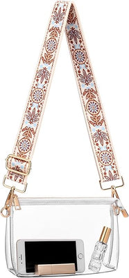 BS-VOG Clear Purse for Women | Stadium Approved Crossbody Bag
