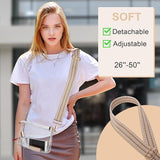 Small BS-VOG clear crossbody purse with zipper closure, stylish and security compliant