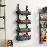 BS-VOG multipurpose wall storage straps for tents, poles, and yoga mats